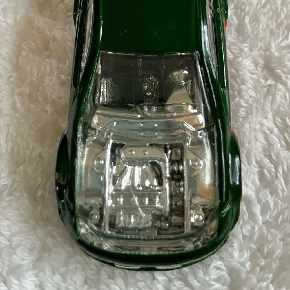 2001 Hotwheels Custom Cougar Green W Clear Hood.